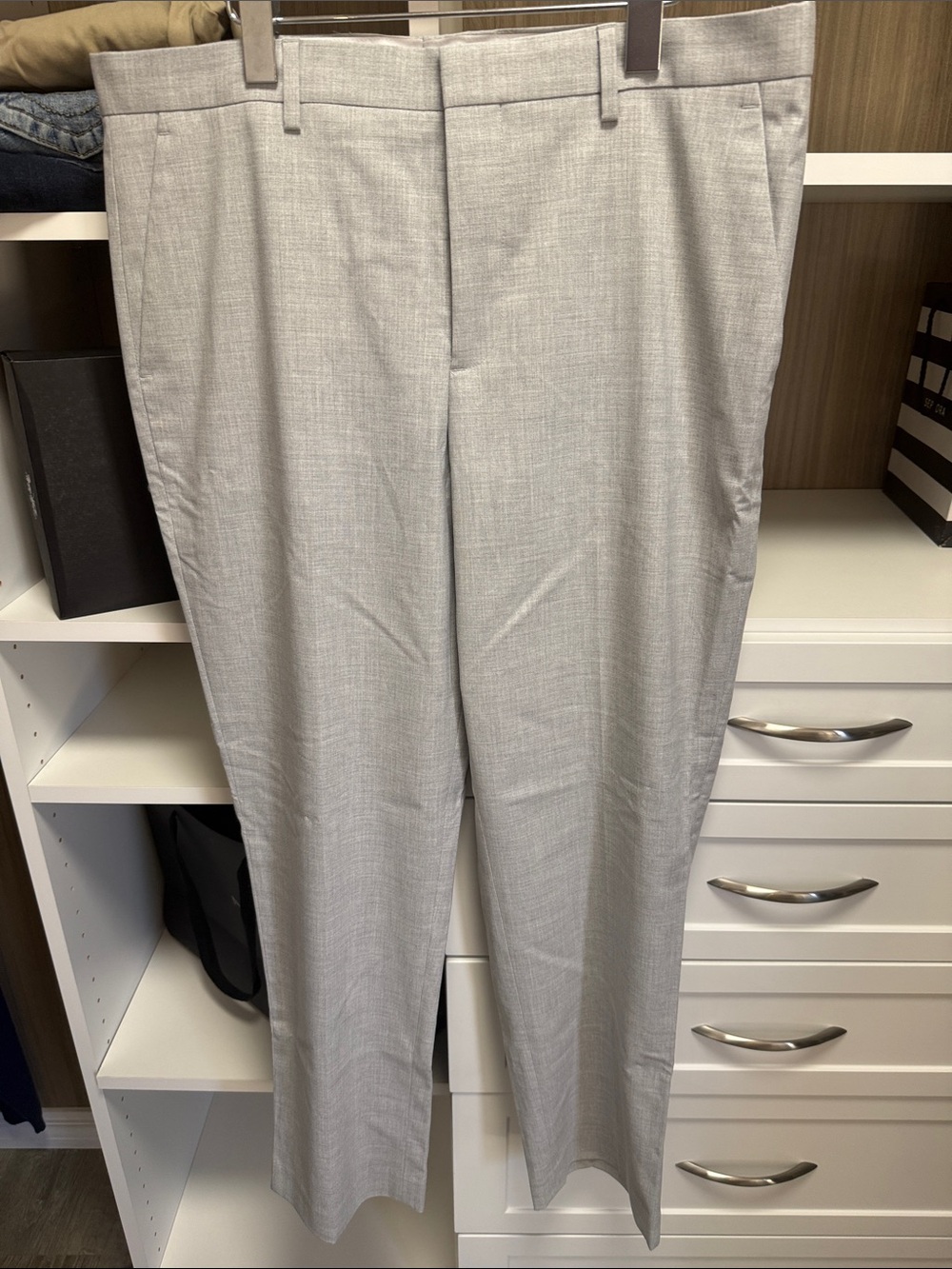 Express Light Gray Men's Dress Pants